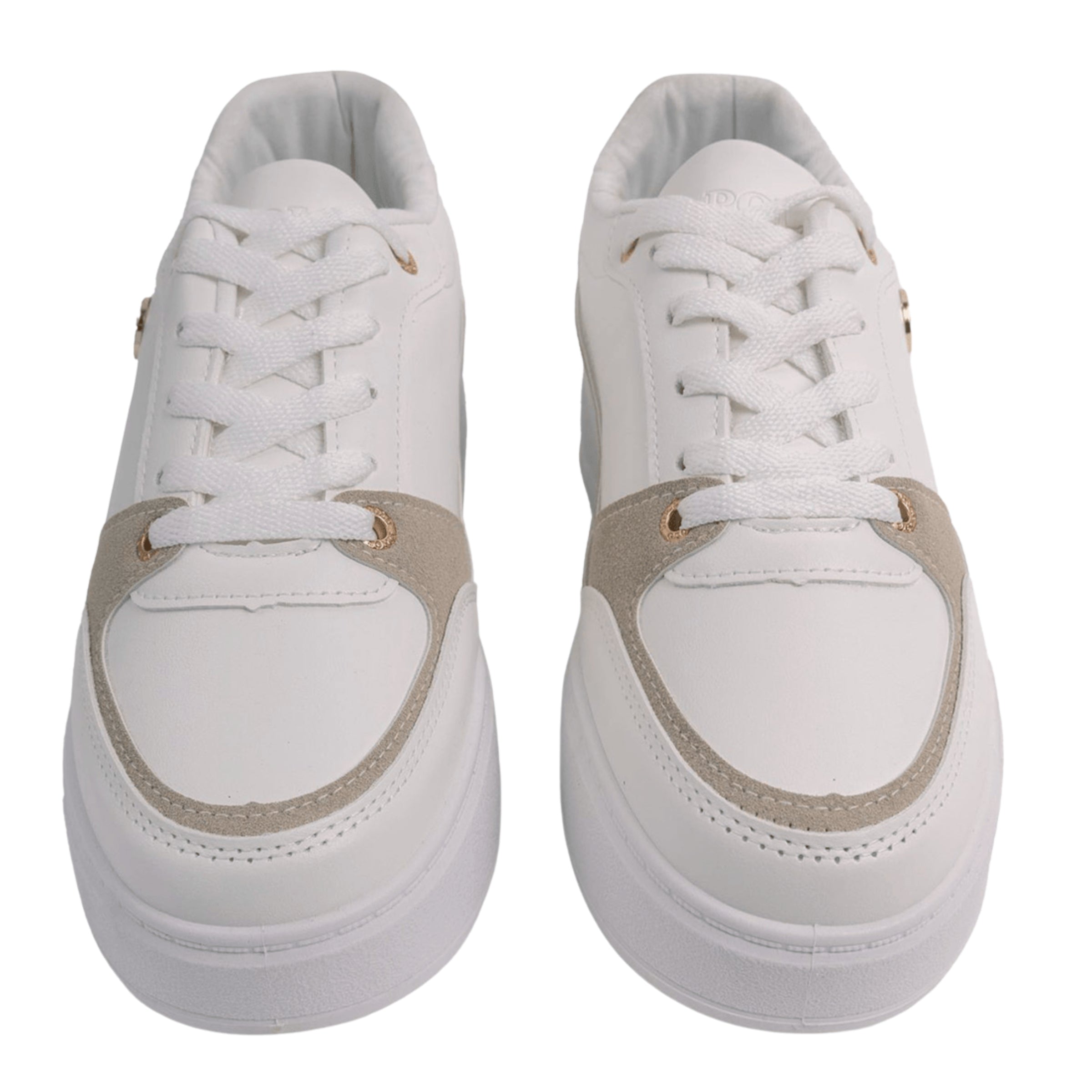 Polo Sneaker Circle Trim Platform White
